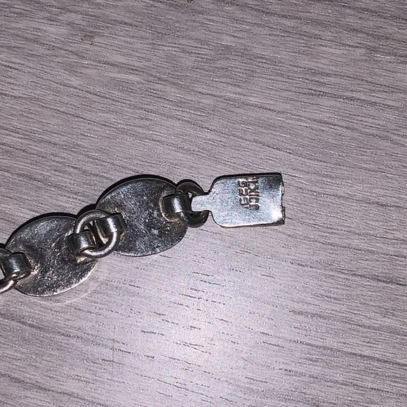 925 silver made in Mexico bracelet, with multi colored stones - Picture 5 of 9